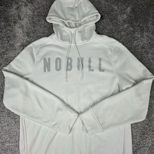 No Bull Hoodie Mens Mens Medium Regular Mock Neck Sweatshirt White Gym Training